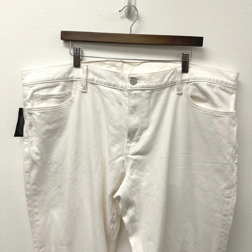 Banana‎ Republic Mens Straight Fit Organic Cotton Jeans White 44x34